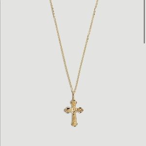 14K GOLD CROSS NECKLACE